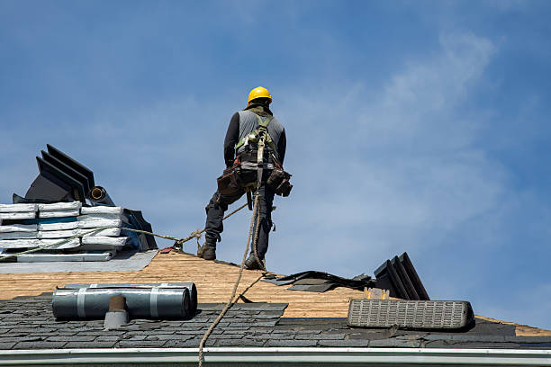 Professional Gutter Installation technician working in Silver Spring, MD